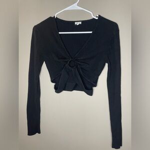 Garage Long Sleeve Crop Top Size S